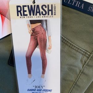 REWASH “Joey” classic jegging • olive green• SZ 1